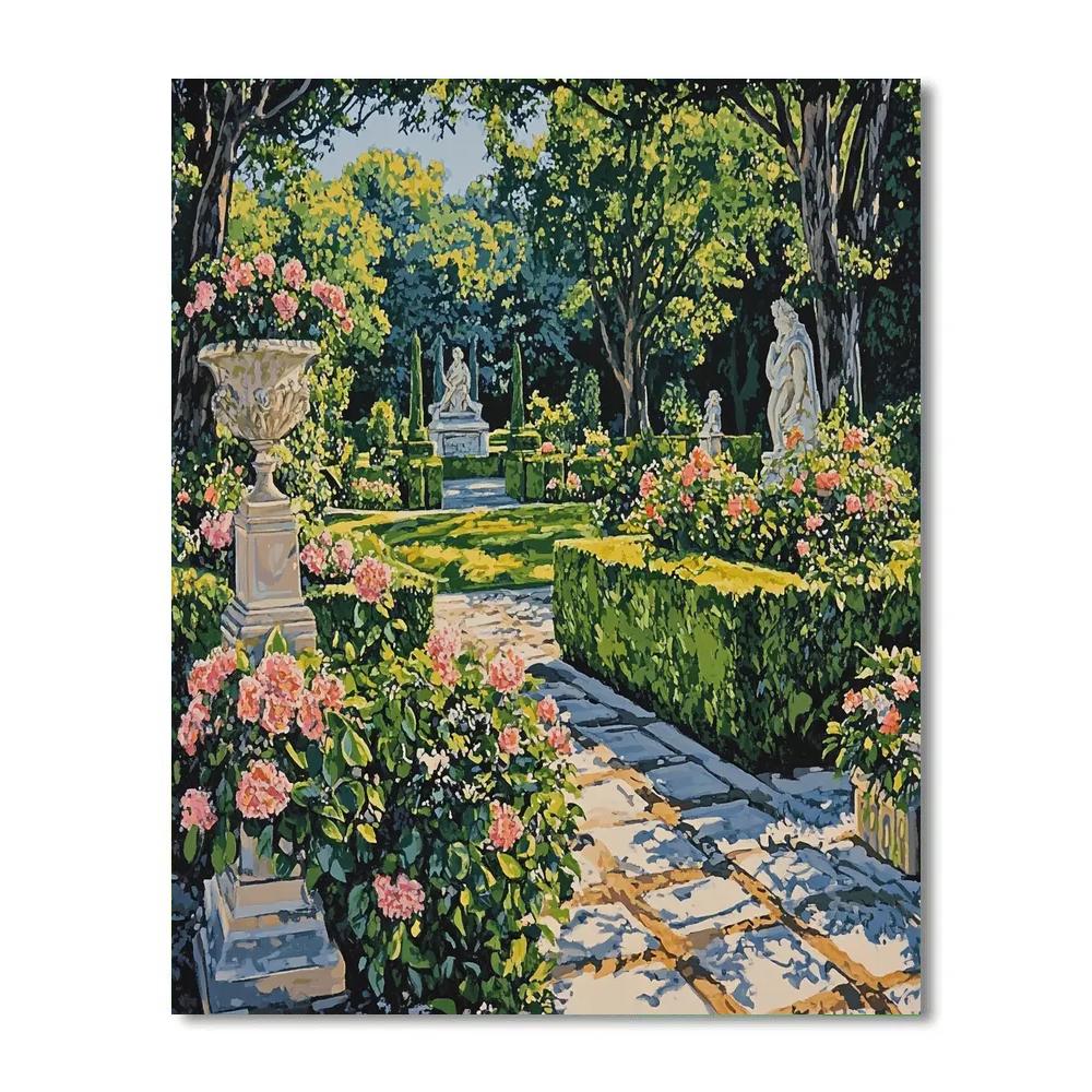 Leonardo Da Vinci Inspired Renaissance Garden painting number kit