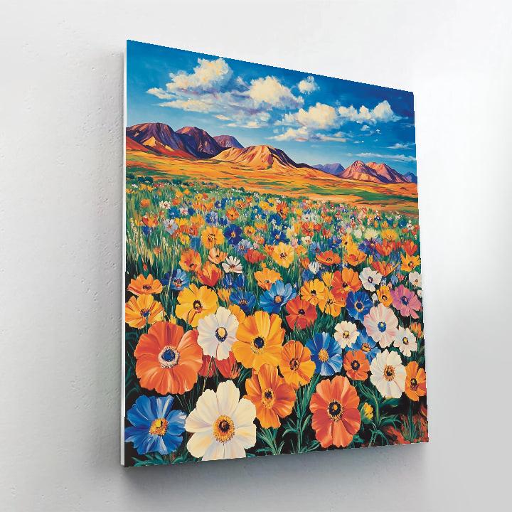 Georgia OKeeffe Inspired Desert Bloom Paint by numbers kits