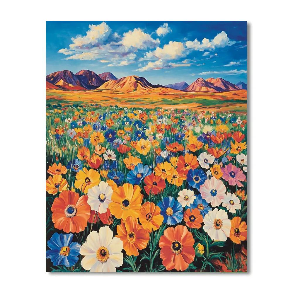 Georgia OKeeffe Inspired Desert Bloom Paint by numbers kits