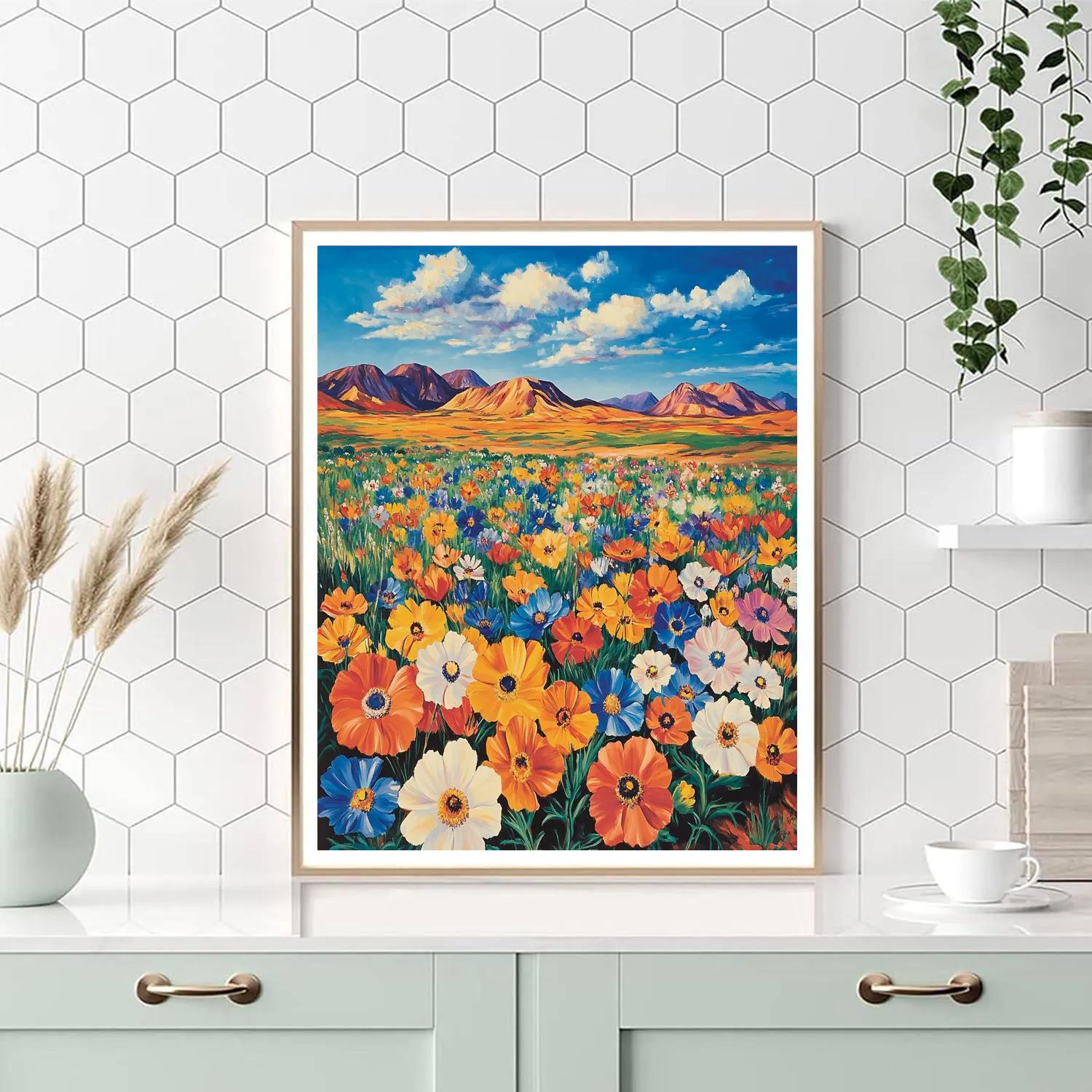 Georgia OKeeffe Inspired Desert Bloom Paint by numbers kits