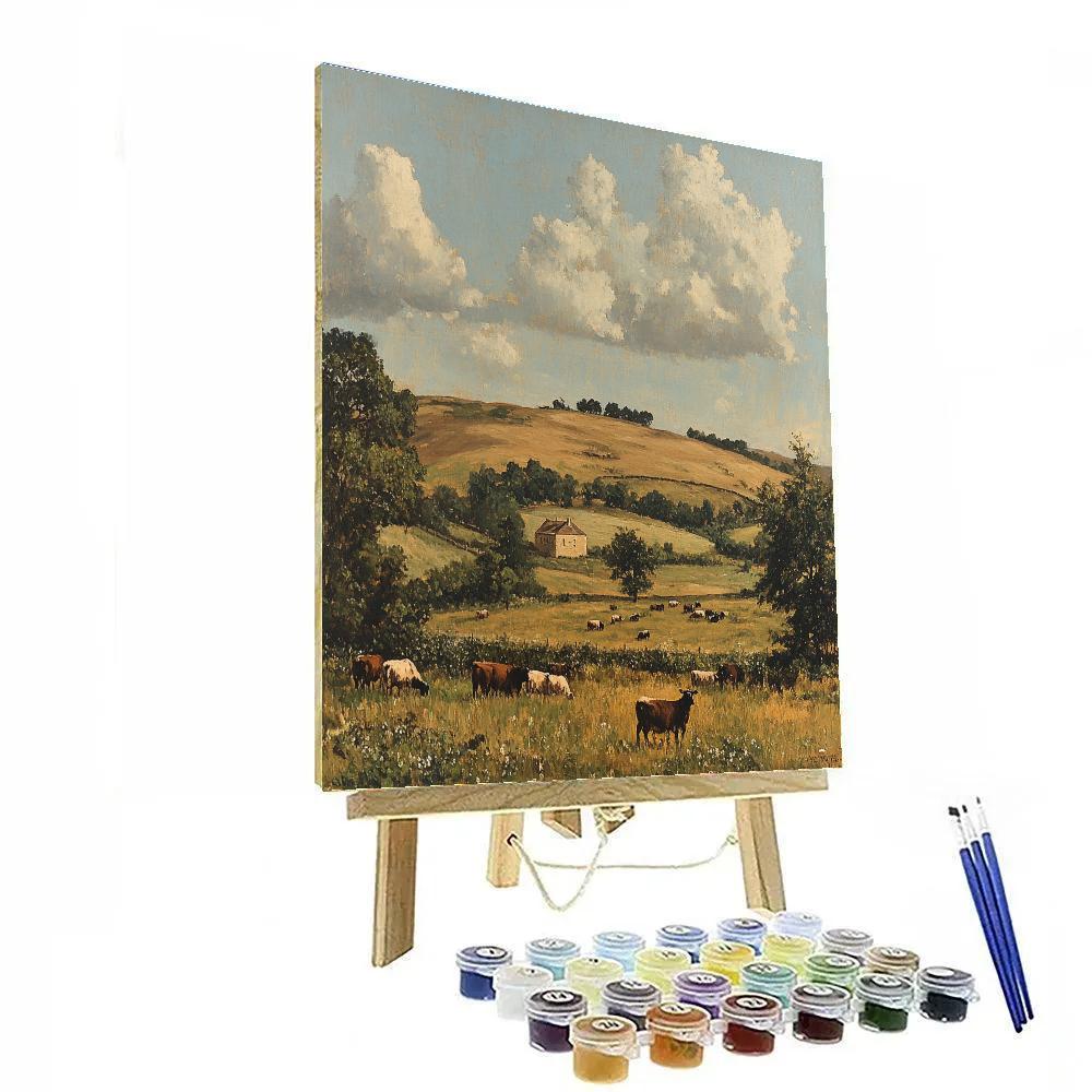 Gustave Courbet Inspired Realist Landscape Painting by numbers kit