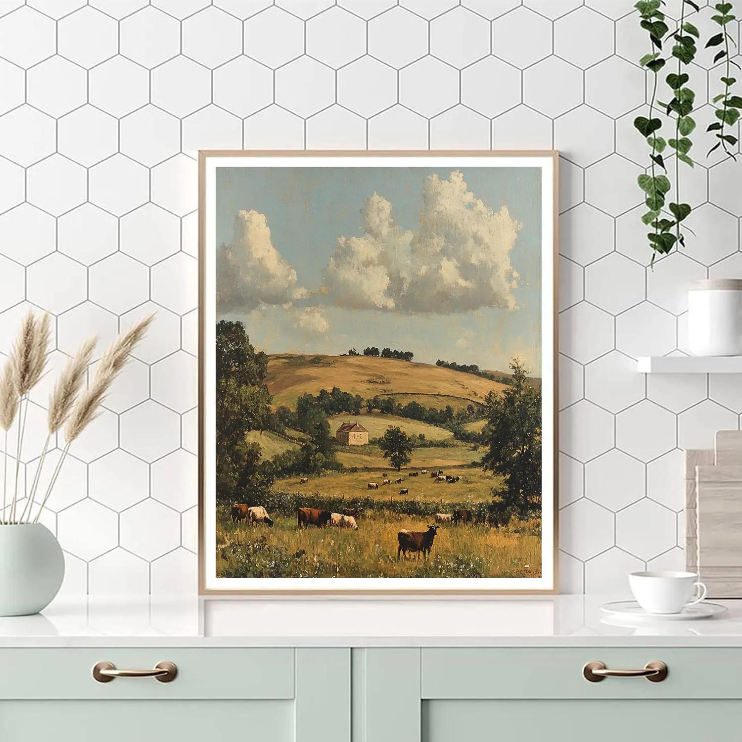 Gustave Courbet Inspired Realist Landscape Painting by numbers kit