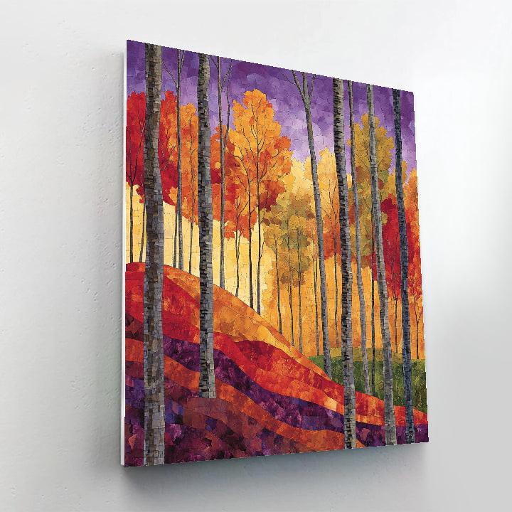 J. E. H. MacDonald Inspired Rhythmic Autumn Forest Landscape Painting by numbers kit