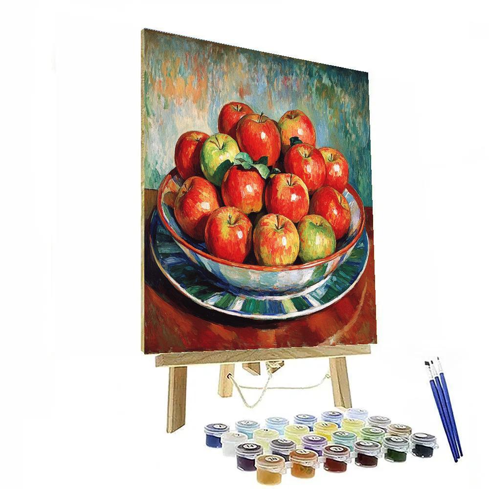 Paul Cézanne Inspired Abstract Apples Painting by numbers kit