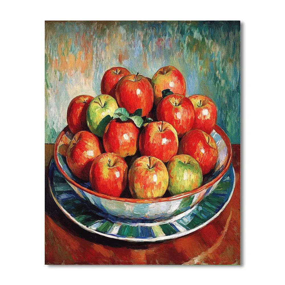 Paul Cézanne Inspired Abstract Apples Painting by numbers kit