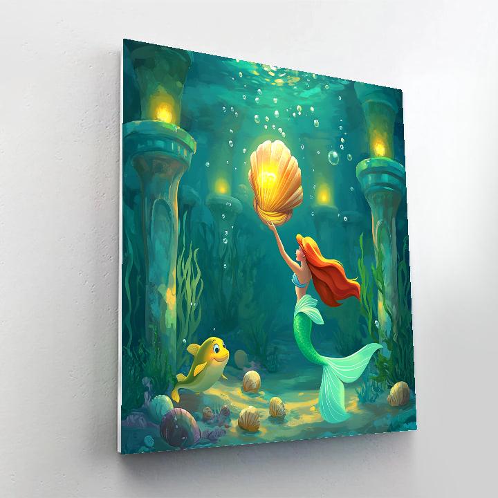 Ariel Treasure Grotto paint by number