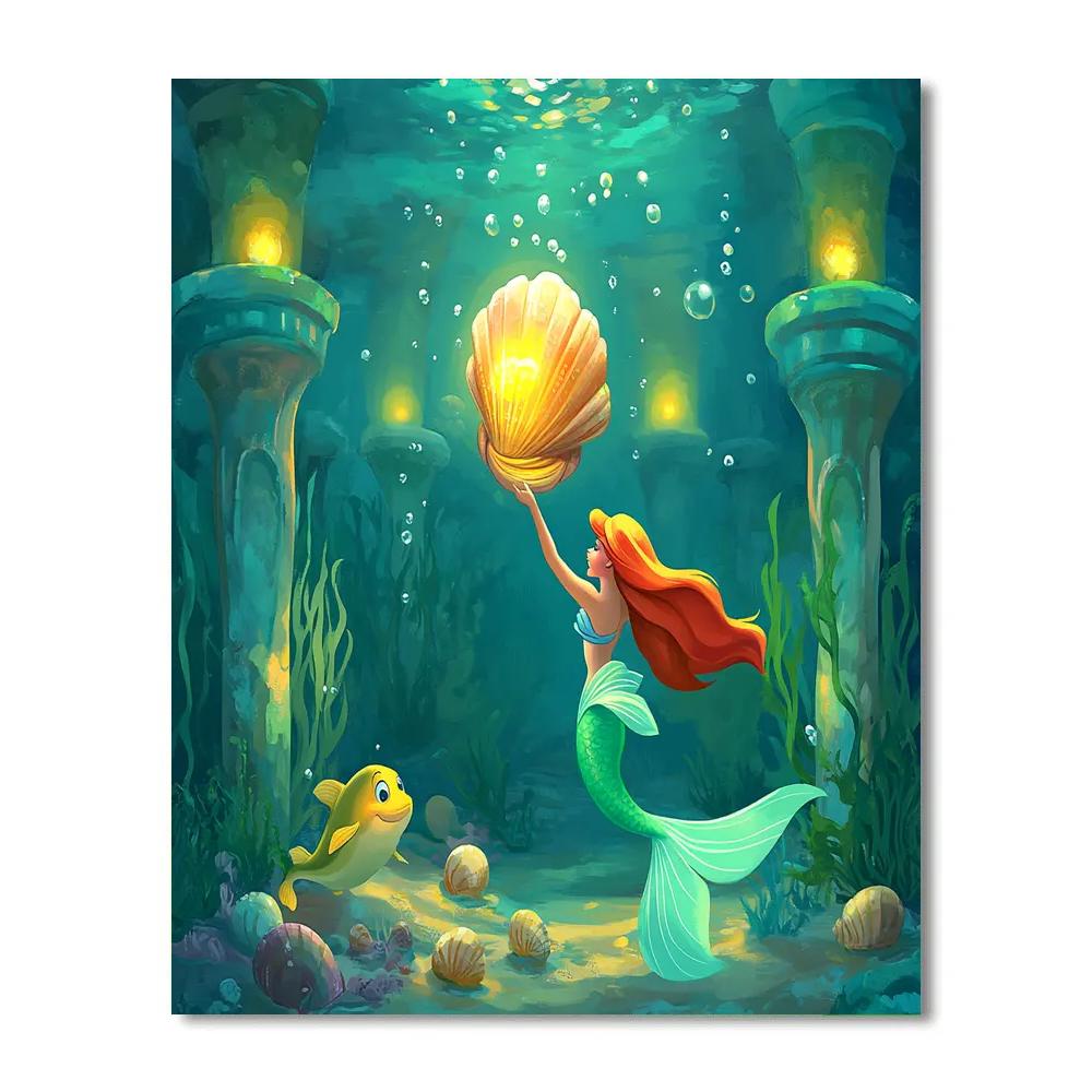 Ariel Treasure Grotto paint by number