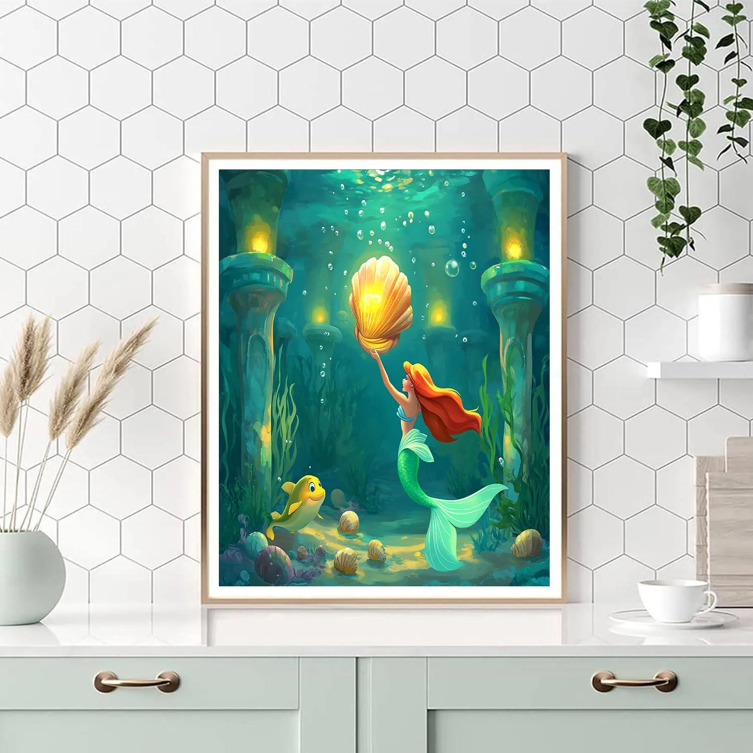 Ariel Treasure Grotto paint by number
