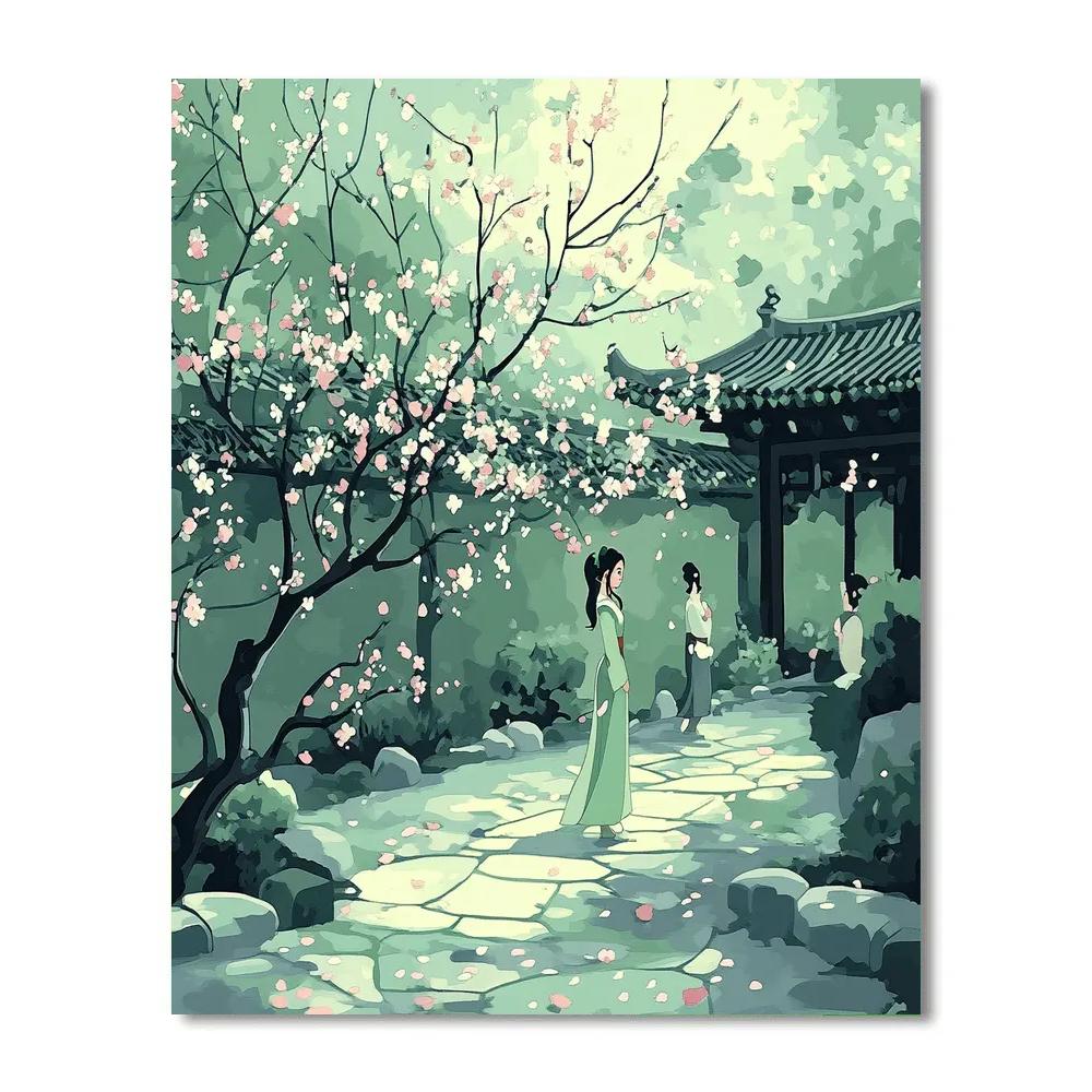 Mulan Honor Garden paint by number