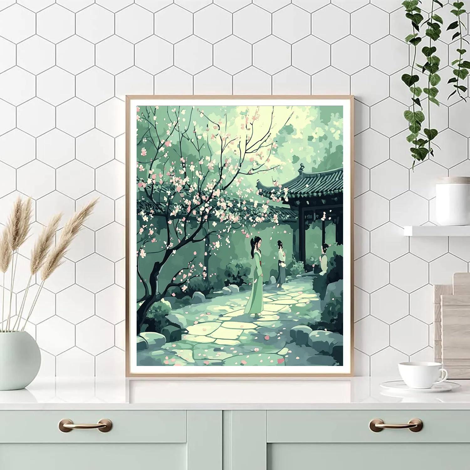 Mulan Honor Garden paint by number