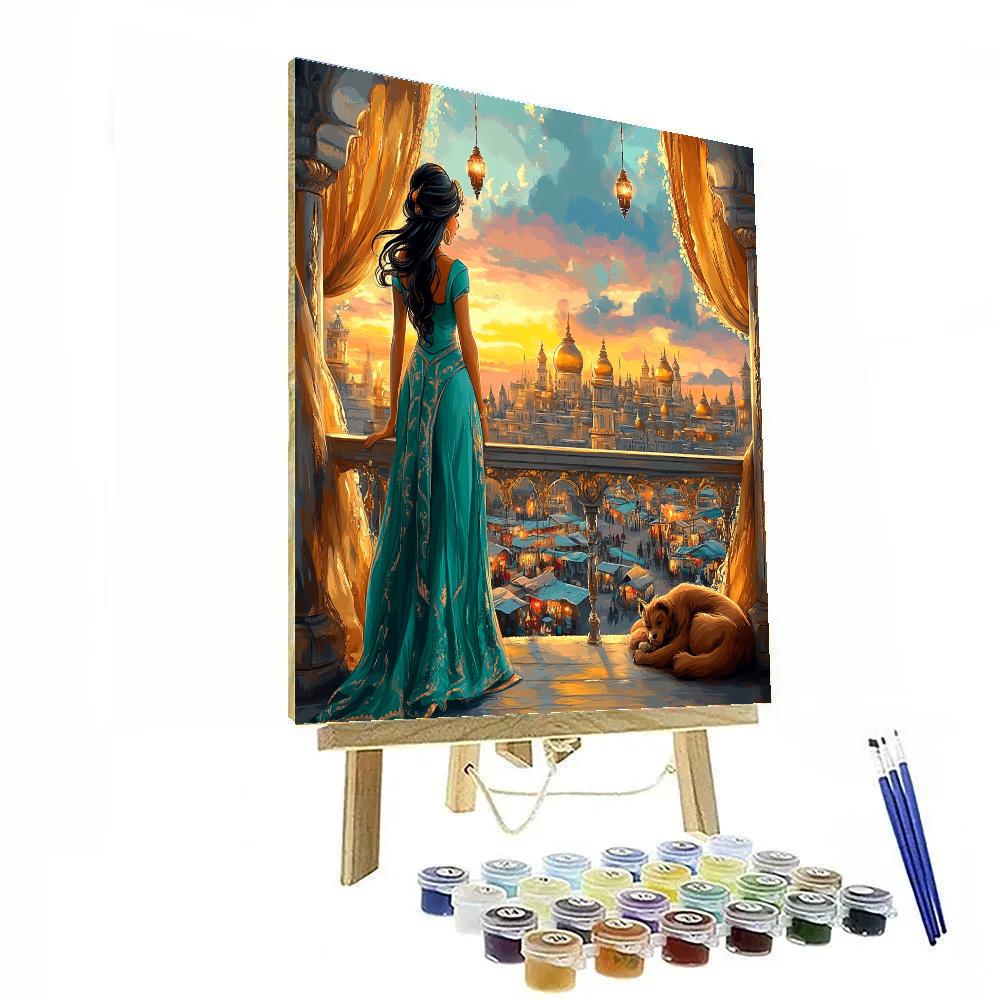 Jasmine Royal Balcony View painting number kit