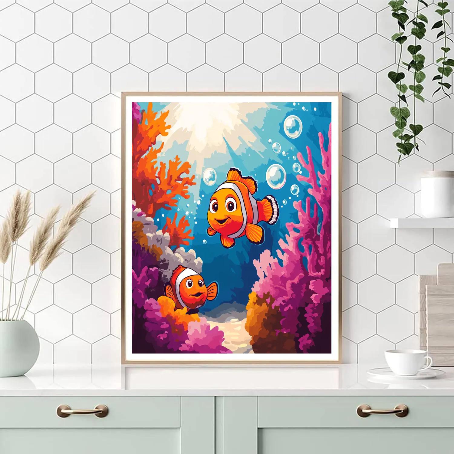 Nemo Coral Adventure painting number kit