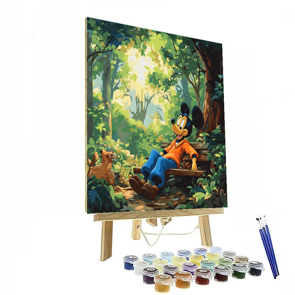 Goofy’s Forest Hideaway DIY paint by numbers