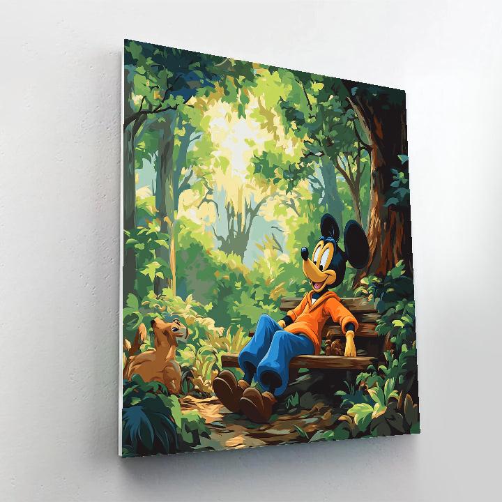 Goofy’s Forest Hideaway DIY paint by numbers