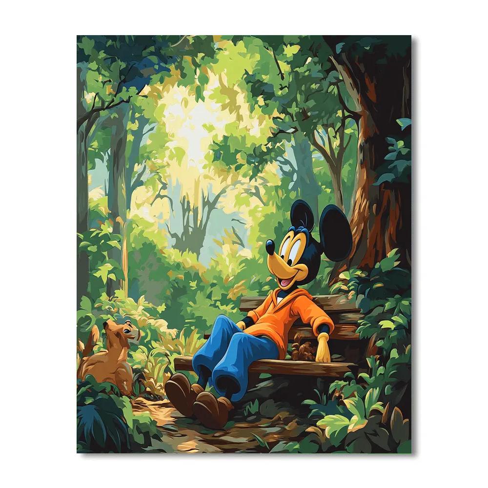 Goofy’s Forest Hideaway DIY paint by numbers