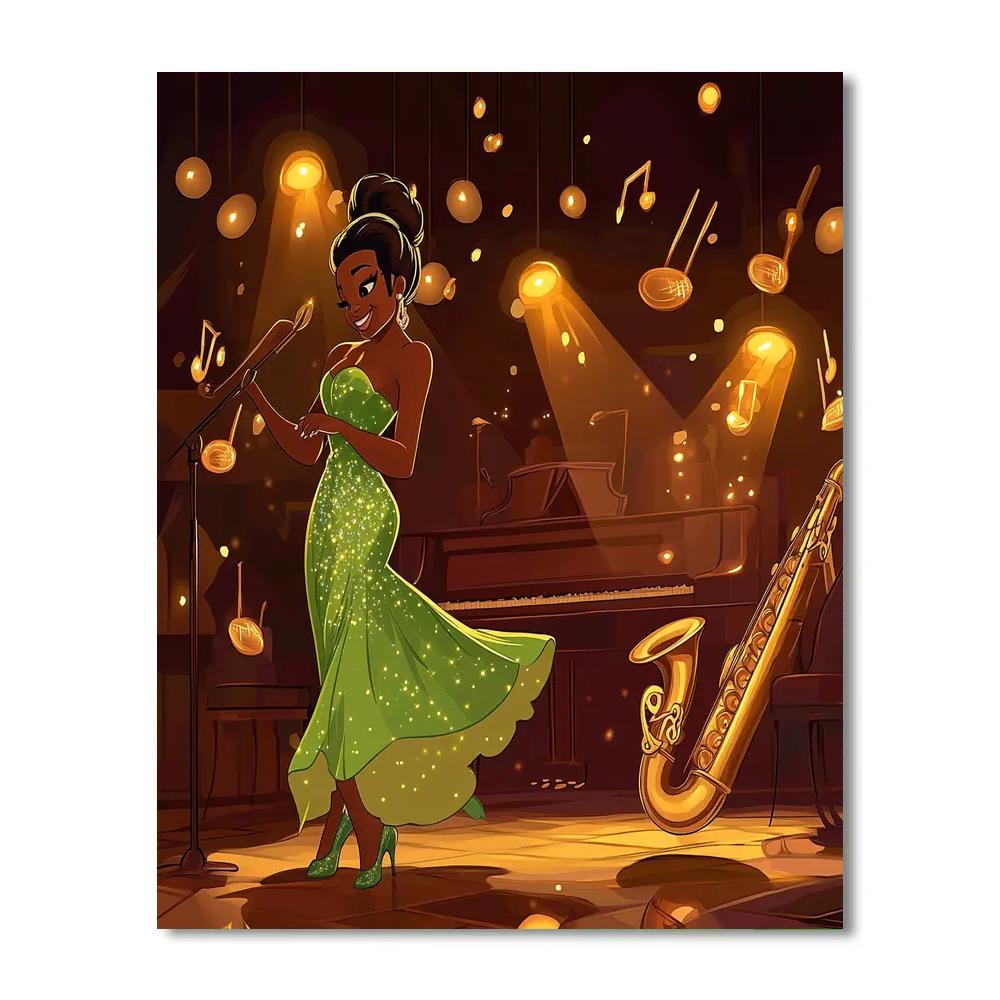 Tiana’s Jazz Night paint by number