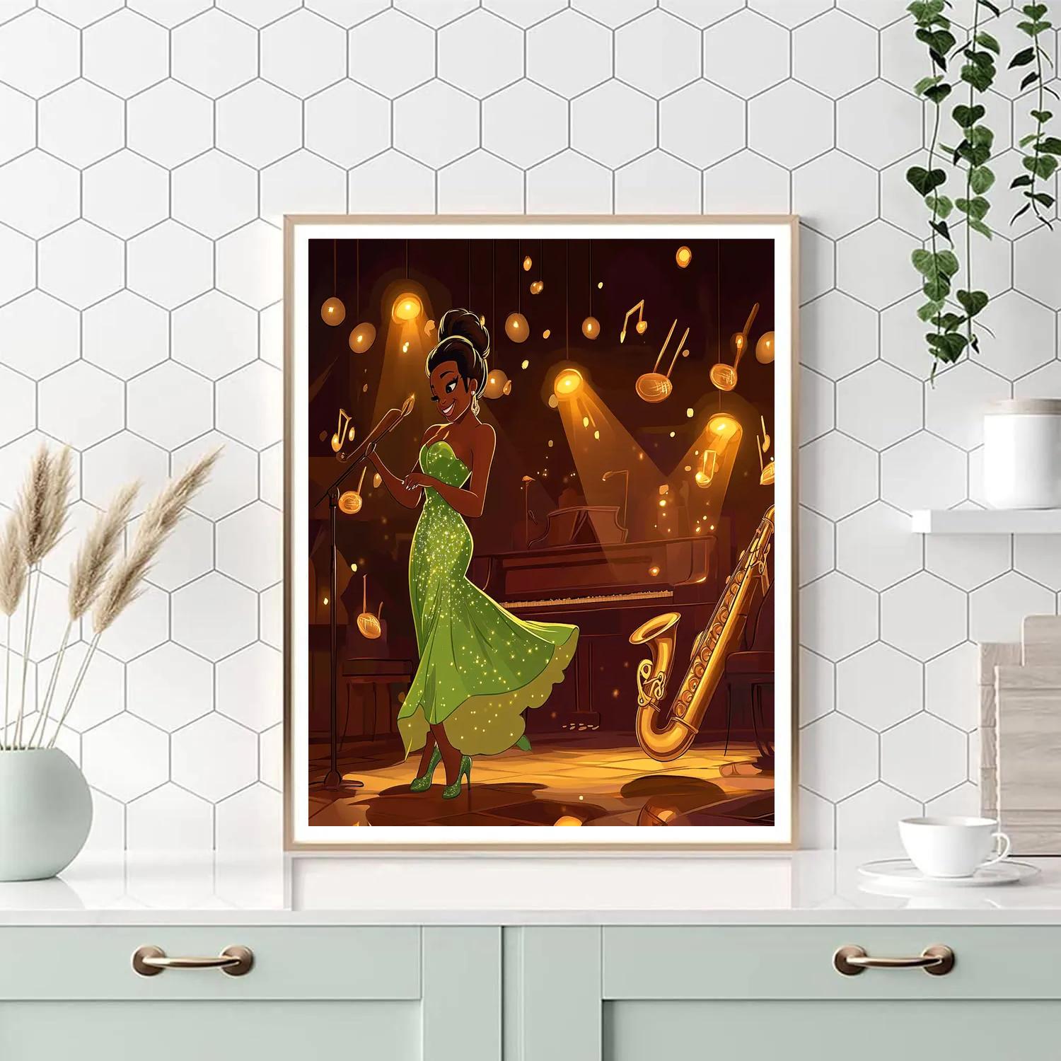 Tiana’s Jazz Night paint by number