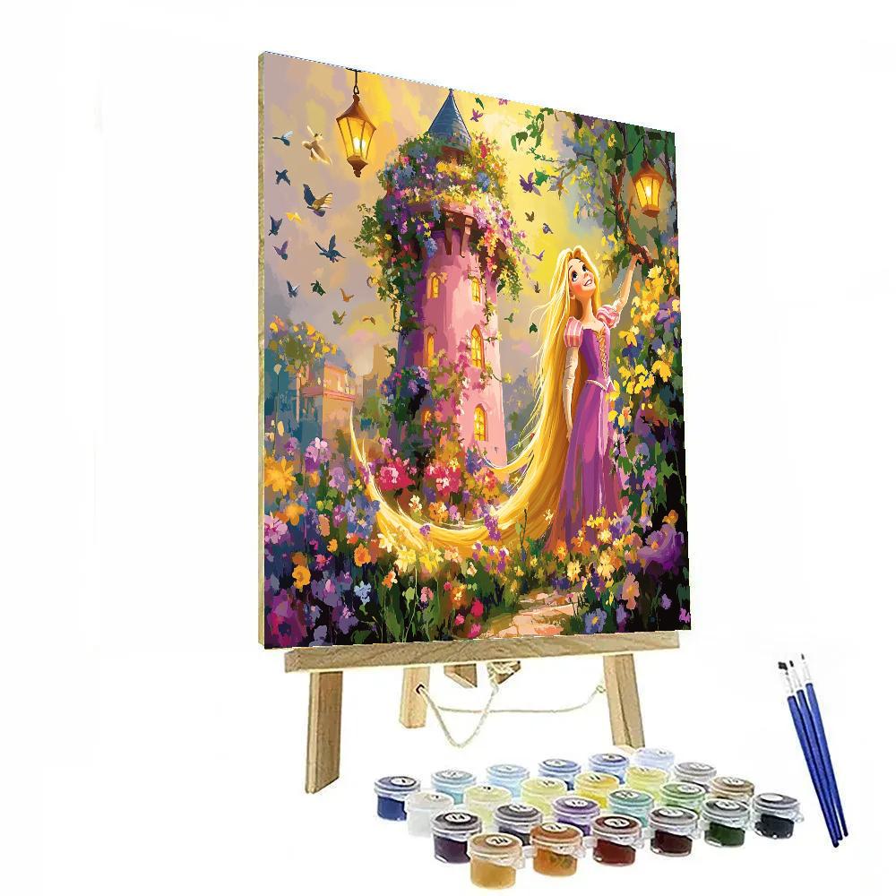 Rapunzel’s Tower Garden paint by number