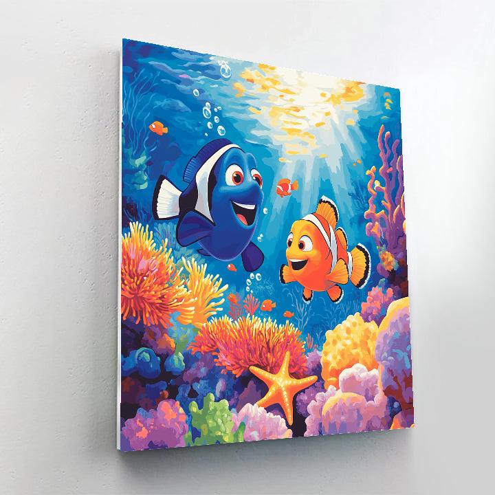 Dory And Nemo’s Coral Playground Painting by numbers kit