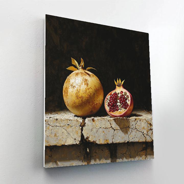 Caravaggio Inspired Decay Still Life paint by number