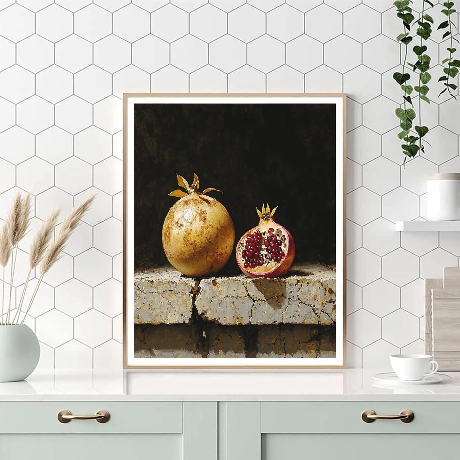 Caravaggio Inspired Decay Still Life paint by number