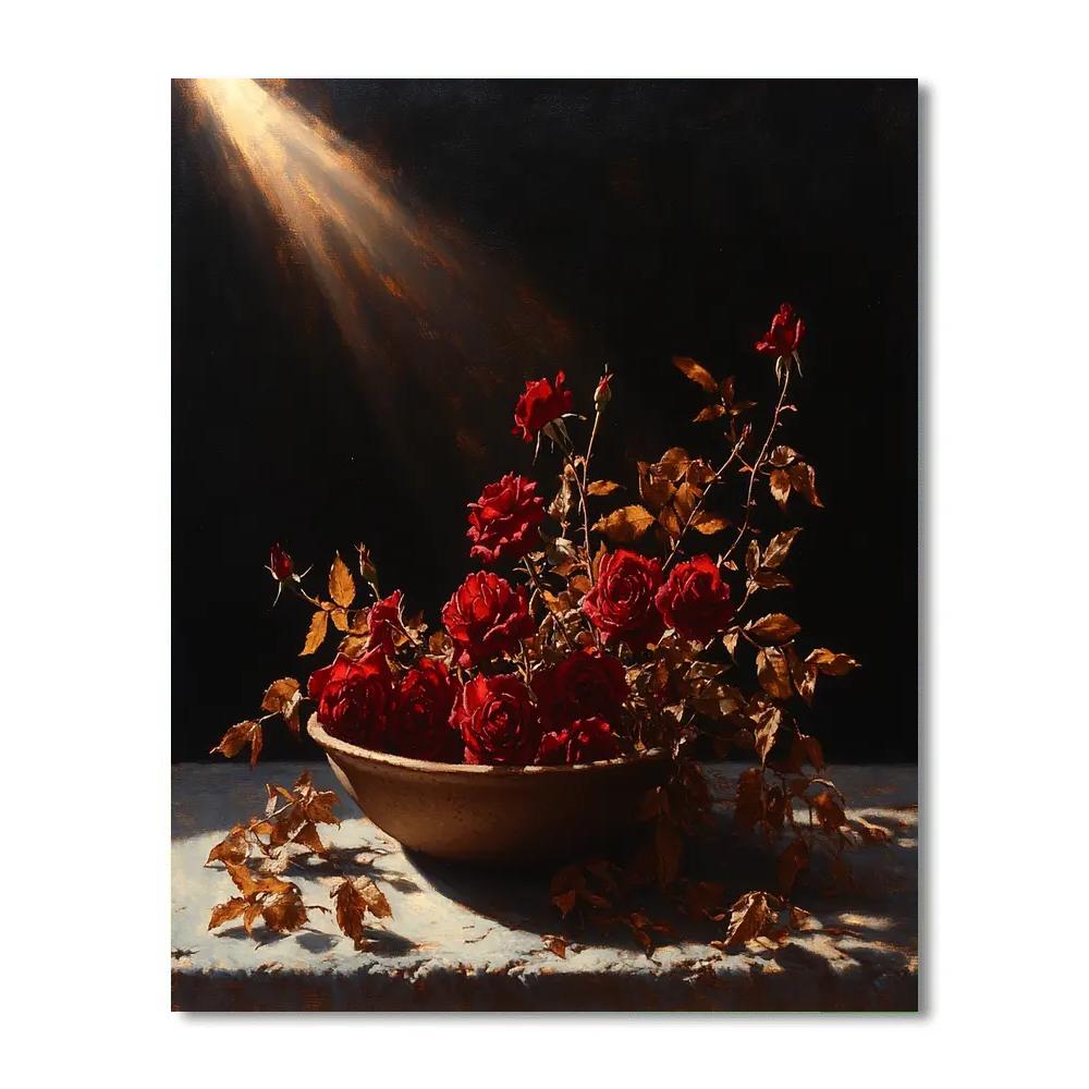 Caravaggio Inspired Memento Bloom paint by color