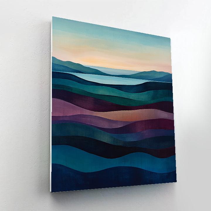 Mark Rothko Inspired Twilight Oceanscape Painting by numbers kit