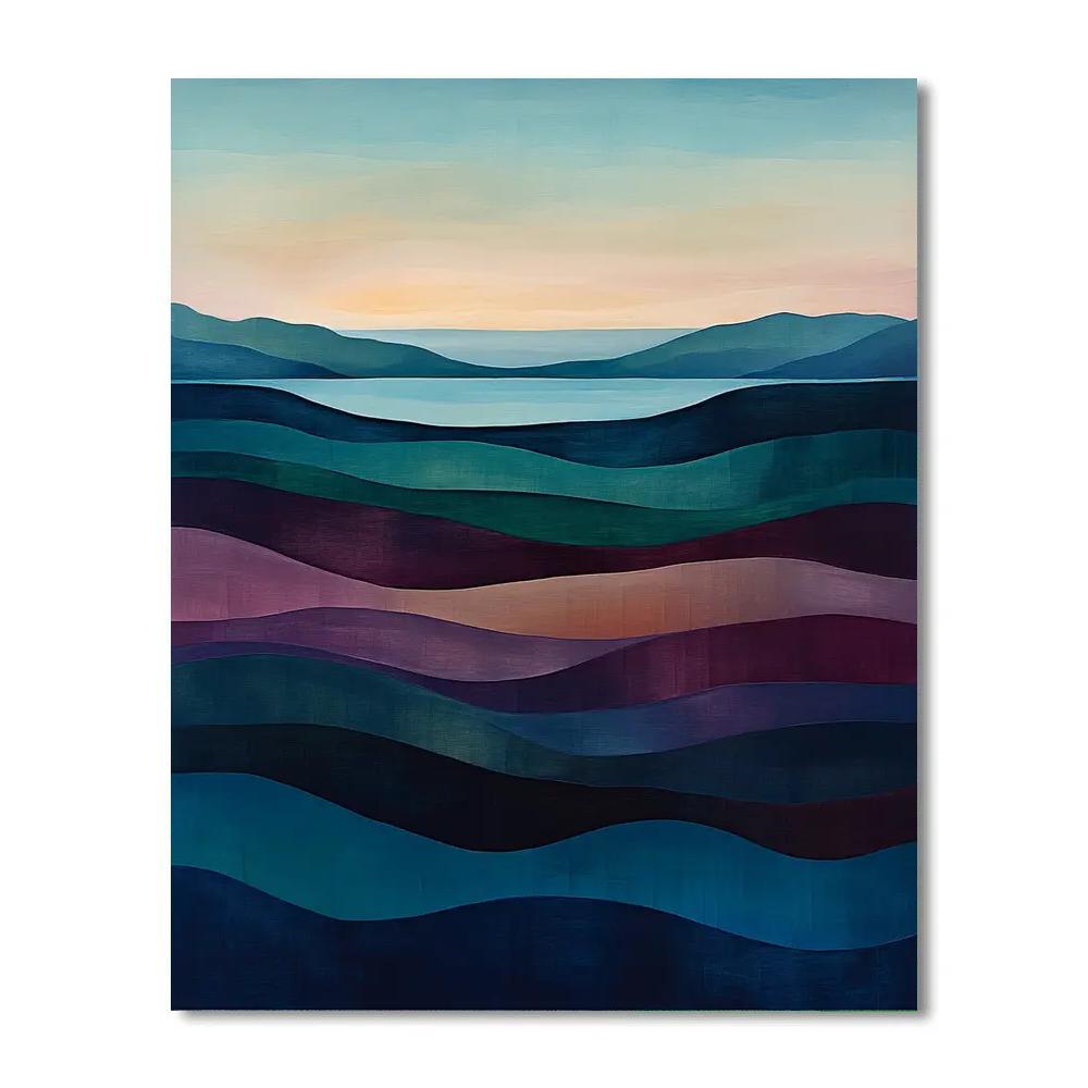 Mark Rothko Inspired Twilight Oceanscape Painting by numbers kit
