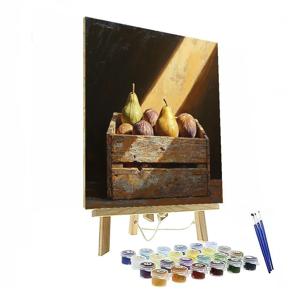 Caravaggio Inspired Tenebrist Orchard Study Number painting