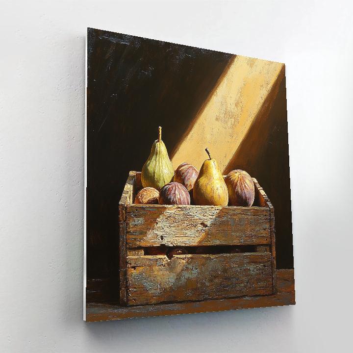 Caravaggio Inspired Tenebrist Orchard Study Number painting