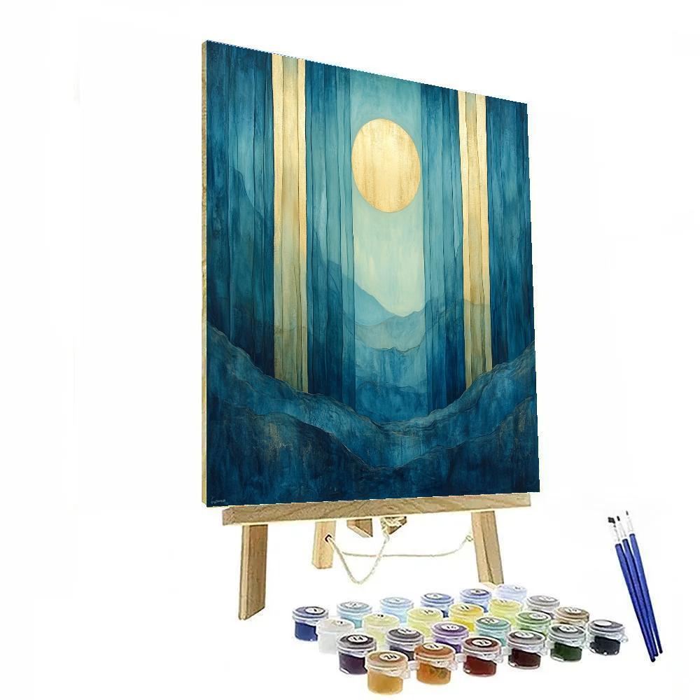 Mark Rothko Inspired Midnight Aurora paint by number