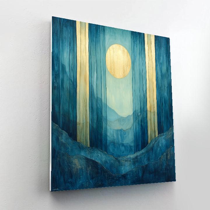 Mark Rothko Inspired Midnight Aurora paint by number