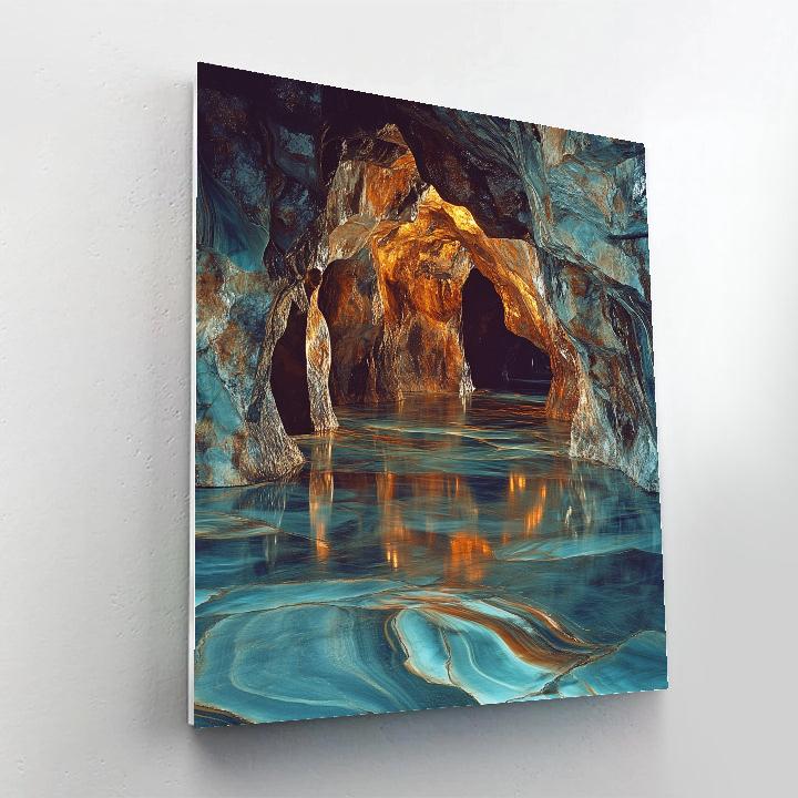 Michelangelo Inspired Obsidian Depths Paint by numbers art