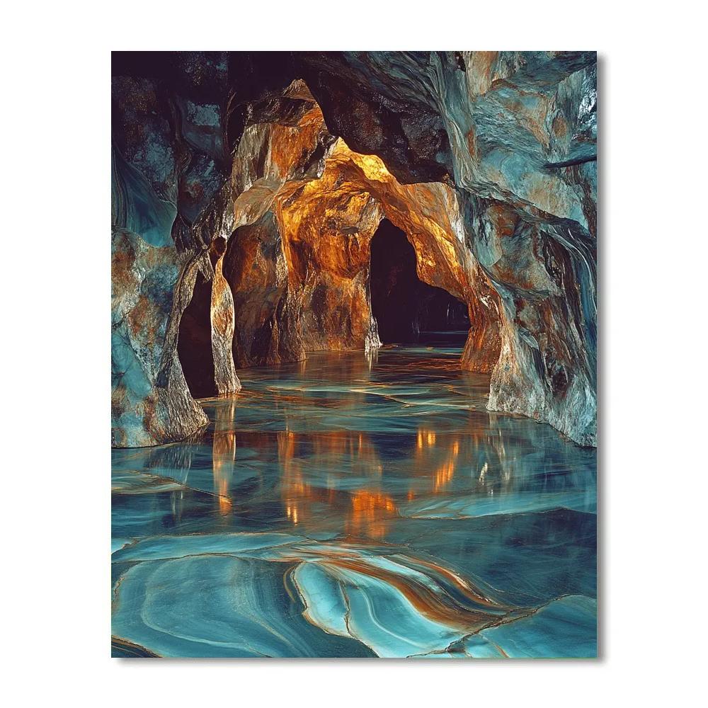 Michelangelo Inspired Obsidian Depths Paint by numbers art