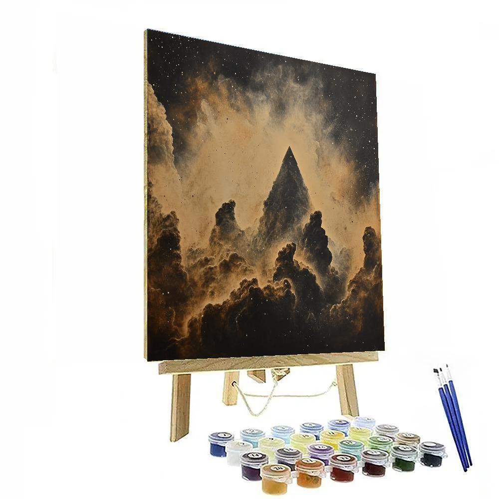 Michelangelo Inspired Stoneborne Nebula paint by number