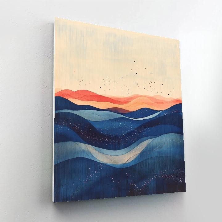 Paul Klee Inspired Starfold Landscape DIY paint by numbers