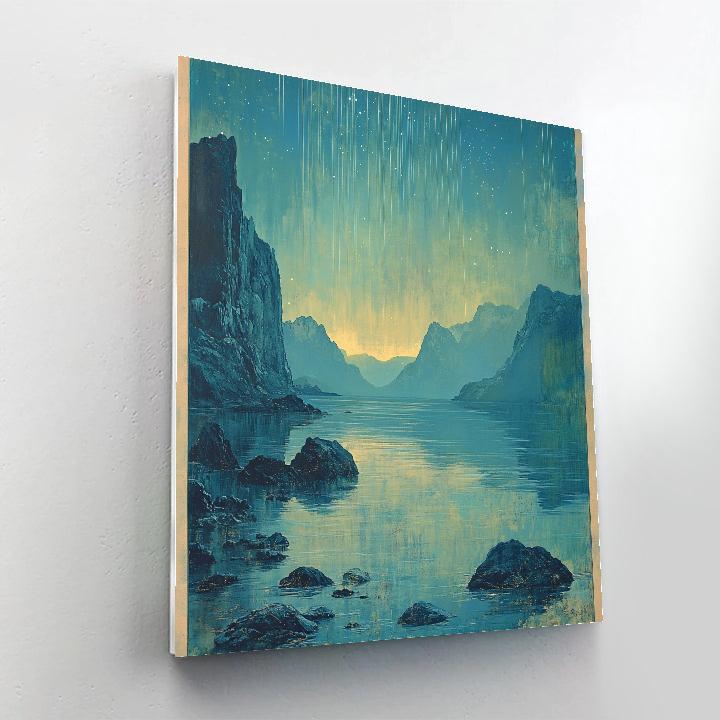 Leonardo Da Vinci Inspired Polar Aurora paint by number