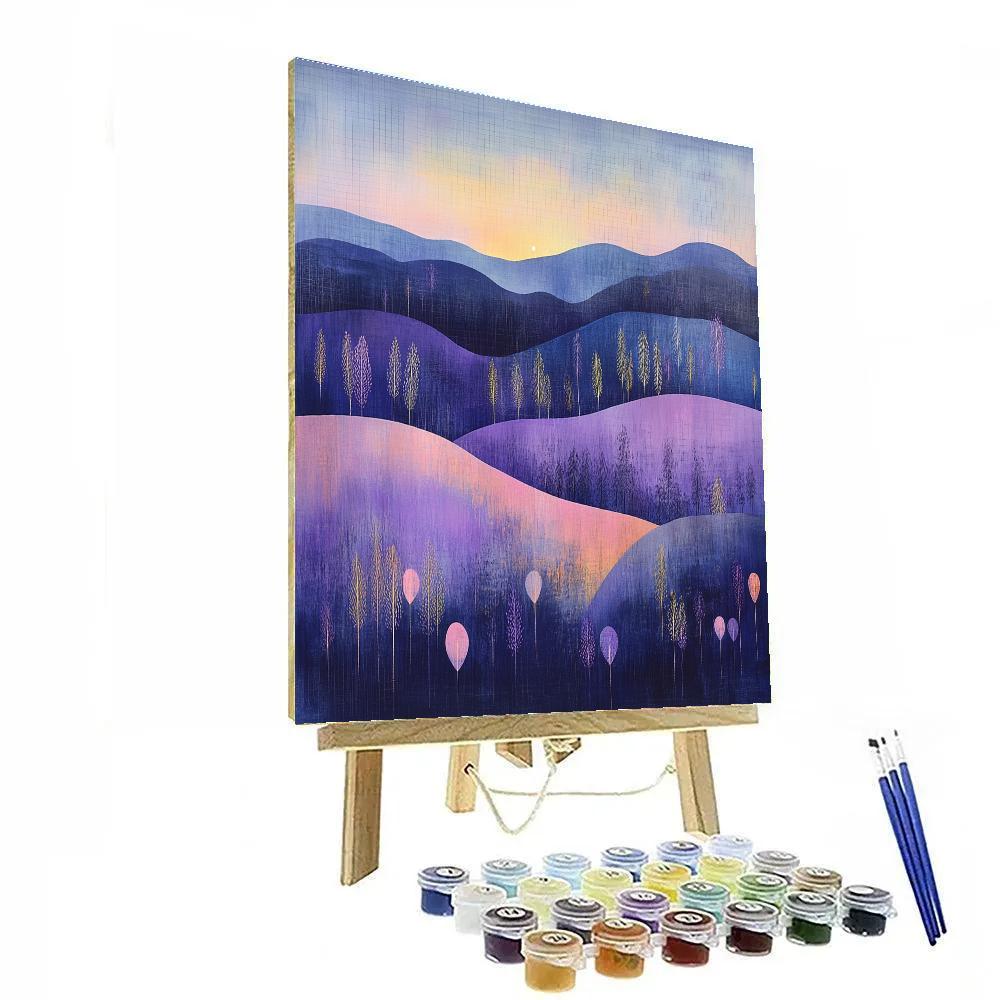 Paul Klee Inspired Moonlit Meadow paint by numbers