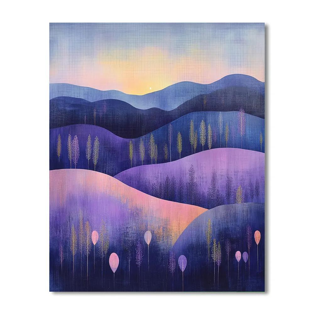 Paul Klee Inspired Moonlit Meadow paint by numbers