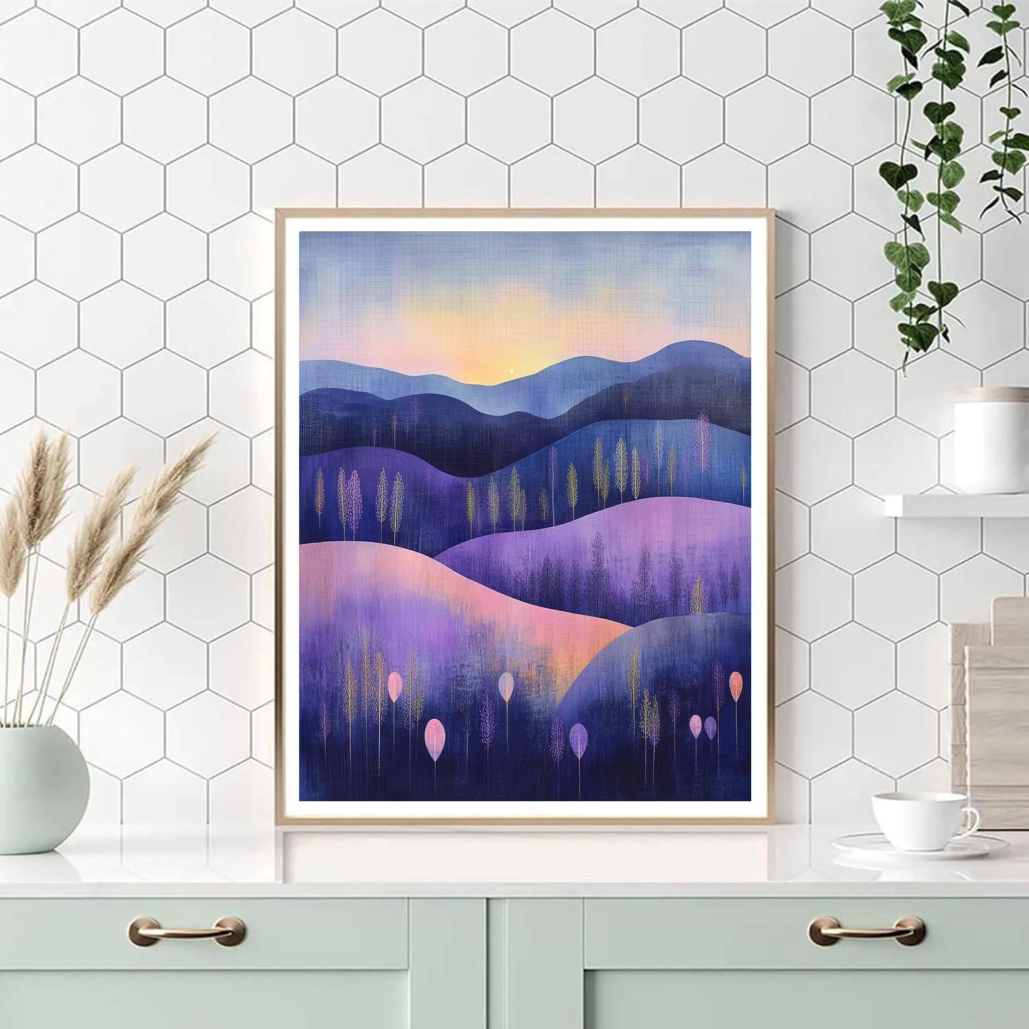 Paul Klee Inspired Moonlit Meadow paint by numbers