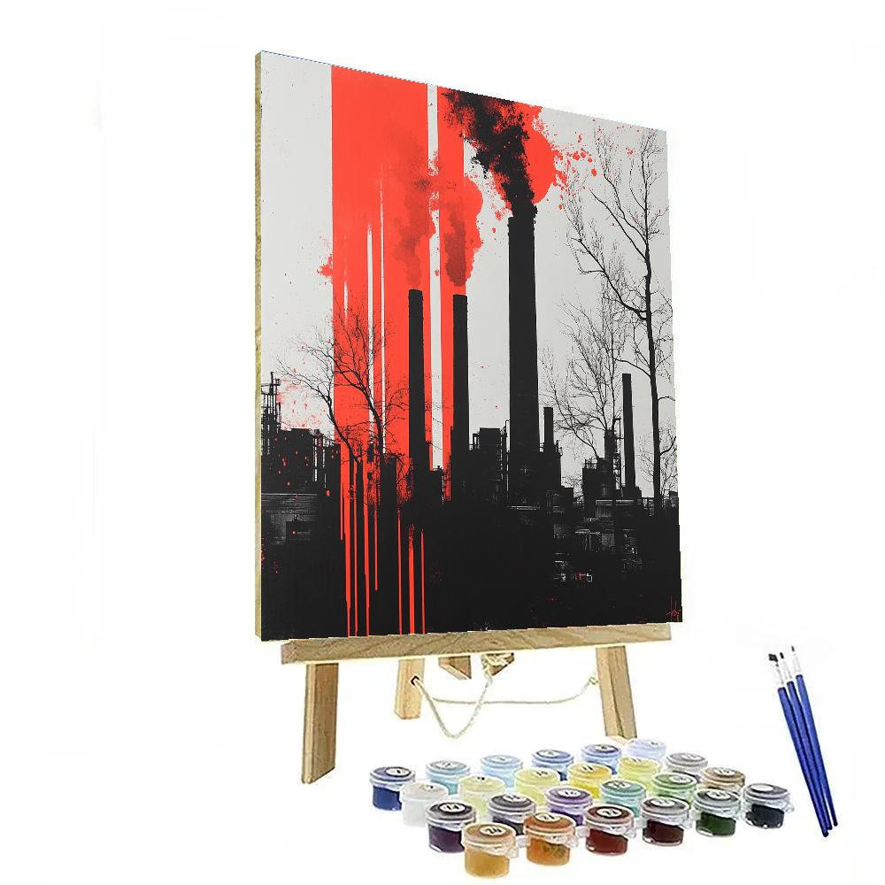 Banksy Inspired Environmental Reflection painting number kit