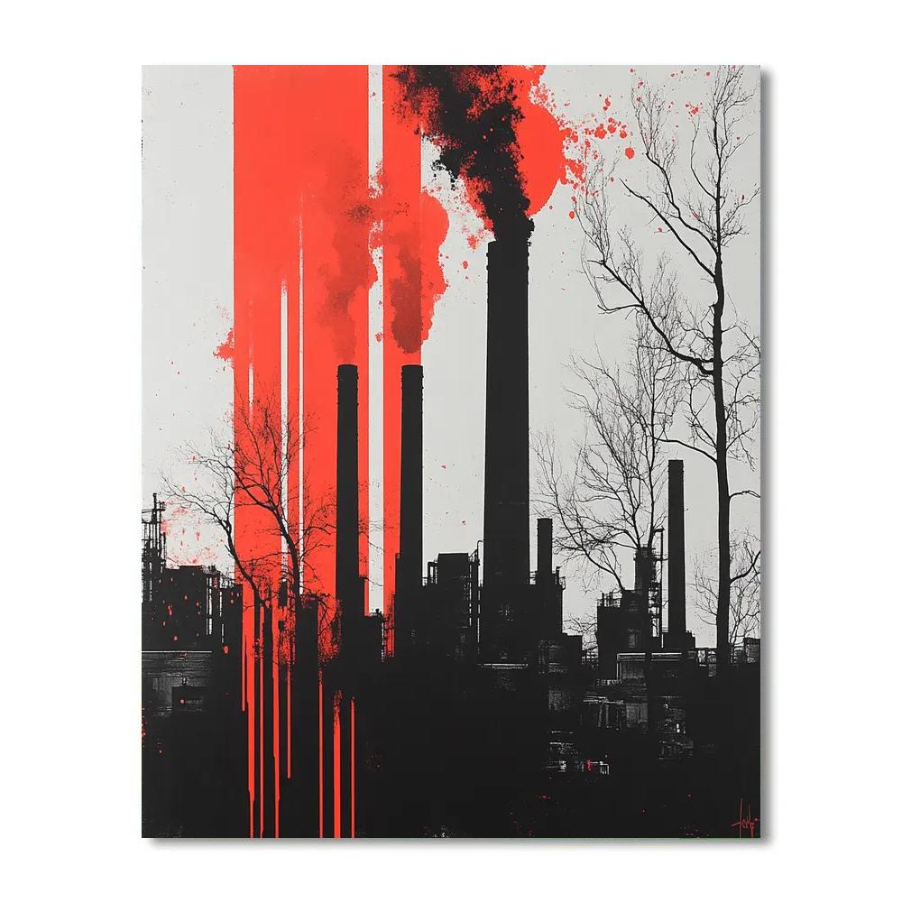 Banksy Inspired Environmental Reflection painting number kit