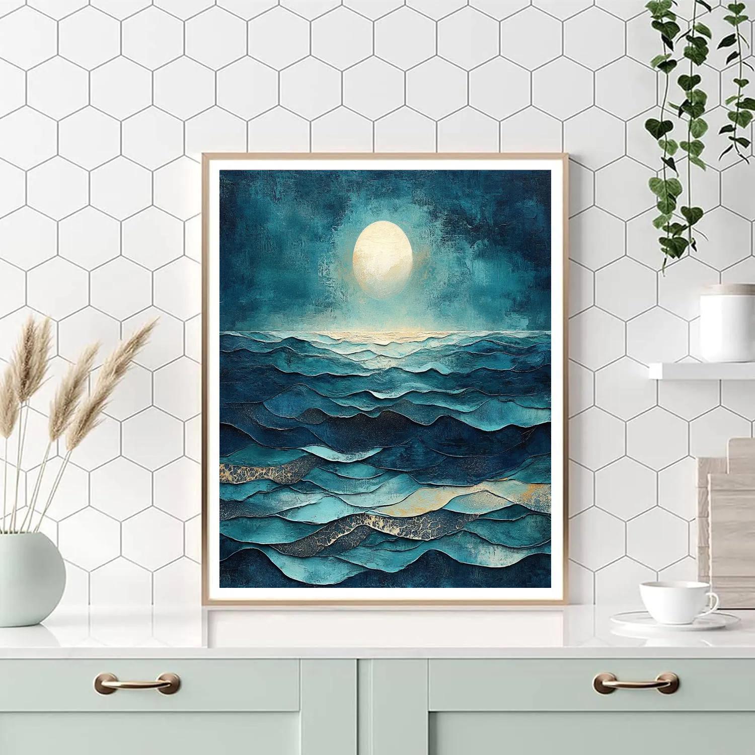 Max Ernst Inspired Subconscious Ocean Painting by numbers kit