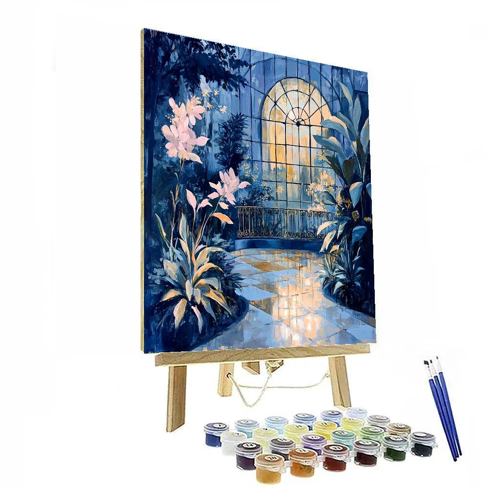 Edgar Degas Inspired Moonlit Conservatory Painting by numbers kit