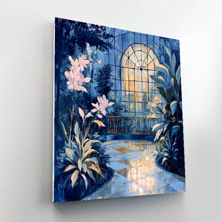 Edgar Degas Inspired Moonlit Conservatory Painting by numbers kit