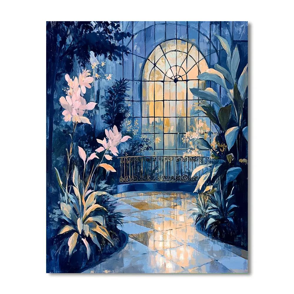 Edgar Degas Inspired Moonlit Conservatory Painting by numbers kit