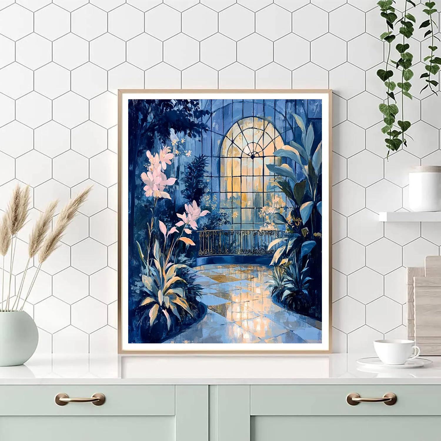 Edgar Degas Inspired Moonlit Conservatory Painting by numbers kit