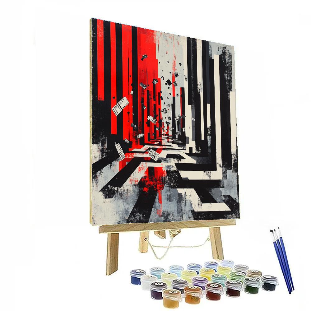 Banksy Inspired Anti Consumerism Abstraction Paint by numbers kits