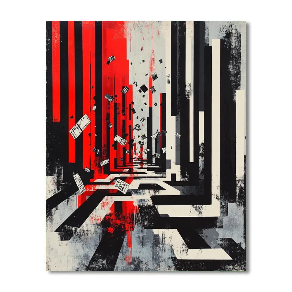 Banksy Inspired Anti Consumerism Abstraction Paint by numbers kits