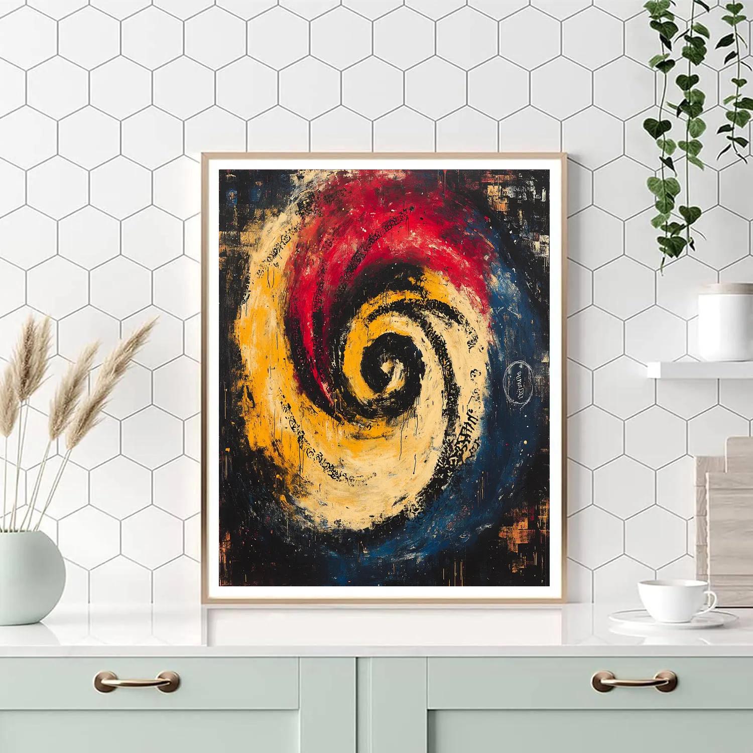 Jean-Michel Basquiat Inspired Urban Nebula Study DIY paint by numbers